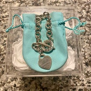 Tiff & Co. Heart Chain Bracelet